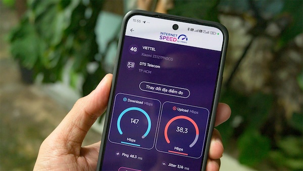Kiểm tra tốc độ mạng hiện tại