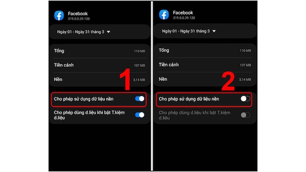 Tắt các ứng dụng ngốn dữ liệu trong nền