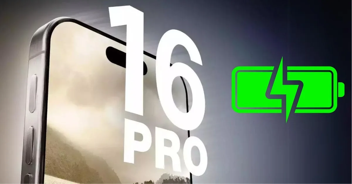 Dung lượng pin trên iPhone 16 Pro