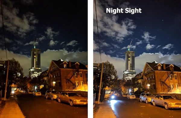 Google Pixel Night Sight có thể "nhìn thấy" trong bóng tối và tạo ra những bức ảnh sáng rõ, đầy đủ chi tiết và màu sắc sống động, thậm chí cả bầu trời đầy sao.