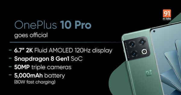 OnePlus 10 Pro cũng có lợi thế với sạc nhanh 80W