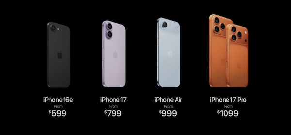 Bảng giá niêm yết iPhone 17 Pro chính hãng (VN/A)