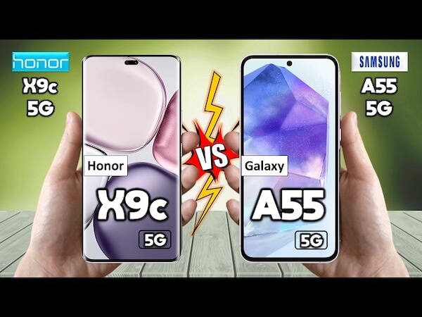 Honor X9c vs. Samsung Galaxy A54