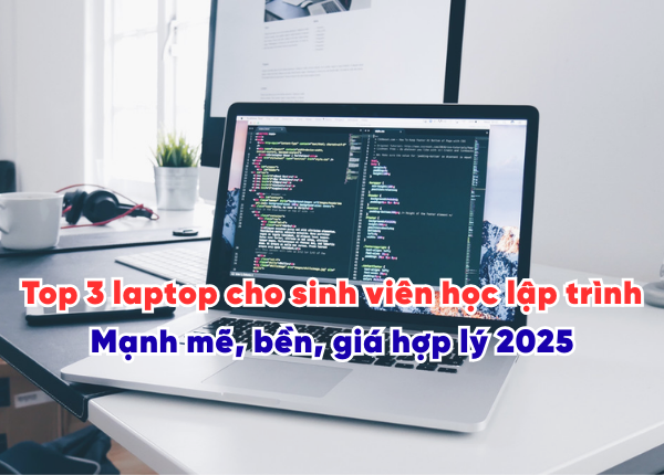 Top 3 laptop cho sinh viên học lập trình – Mạnh mẽ, bền, giá hợp lý 2025