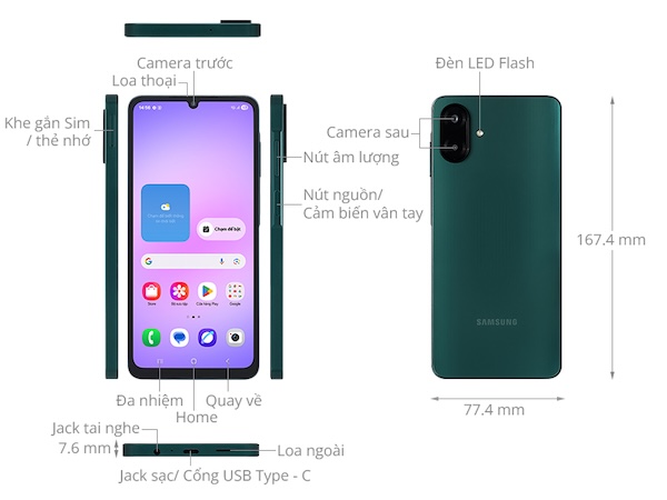 Samsung Galaxy A07 Cụm camera kép 50MP – Ghi lại mọi khoảnh khắc sắc nét