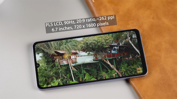 Samsung Galaxy A07 trang bị màn hình PLS LCD kích thước 6.7 inch