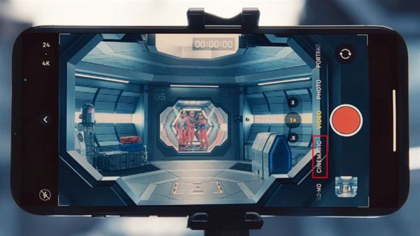 Quay Video chuyên nghiệp Action Mode và Cinematic Mode ip15