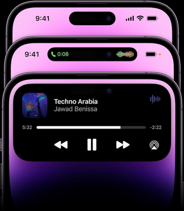 Năm 2022 (Kỷ nguyên Viên thuốc)- Hãng chuyển sang sử dụng phần cắt Dynamic Island trên iPhone 14 Pro