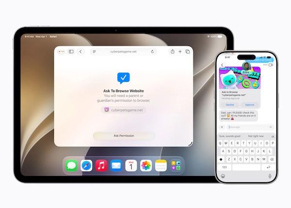 iOS 27 Tính năng Ask to Browse kiểm soát truy cập Web
