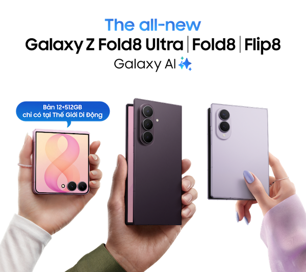 Giá niêm yết Galaxy Z Fold 8 theo các phiên bản dung lượng (256GB, 512GB, 1TB)