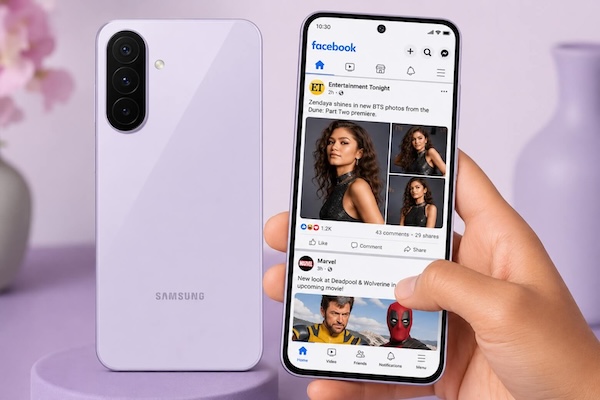 Samsung A27 Màn hình vô cực Infinity-O 6.7 inch Super AMOLED, viền mỏng cân đối hơn