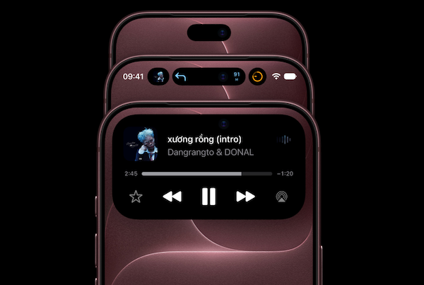 Dynamic Island iPhone 18 Pro Hiển thị 3 Live Activities cùng lúc