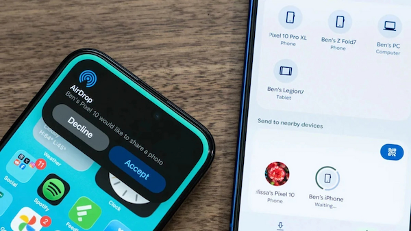One UI 9 Quick Share tương thích AirDrop- Đột phá kết nối không rào cản với iOS