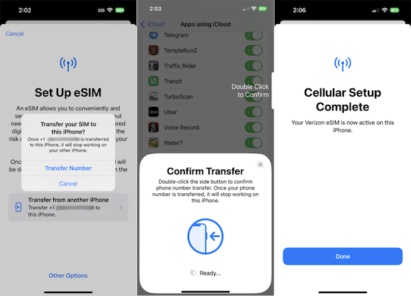 Phương pháp 2- Chuyển đổi nhanh qua eSIM Quick Transfer