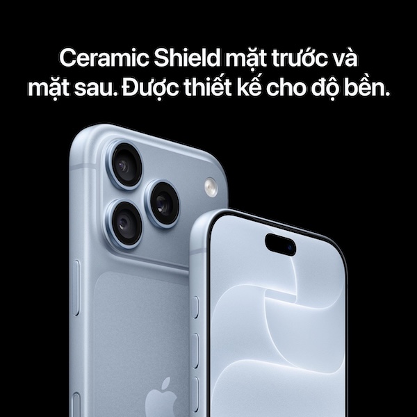 Sự kết hợp giữa Ceramic Shield 2 mặt trước và Ceramic Shield mặt lưng iPhone 18 pro