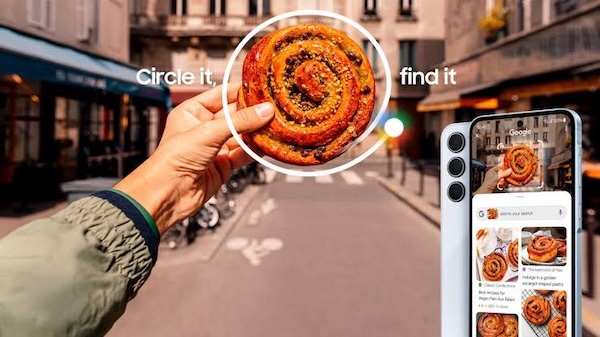 Samsung A57 Các tính năng AI nâng cao- Circle to Search và trợ lý thông minh