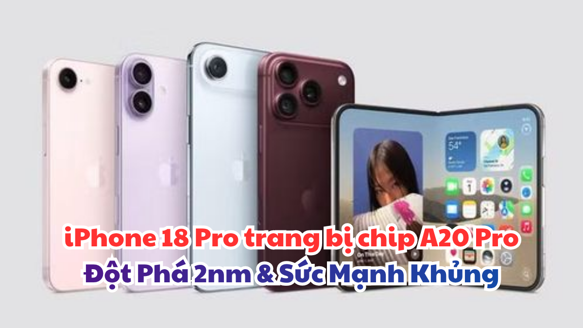 iPhone 18 Pro trang bị chip A20 Pro Đột Phá 2nm & Sức Mạnh Khủng
